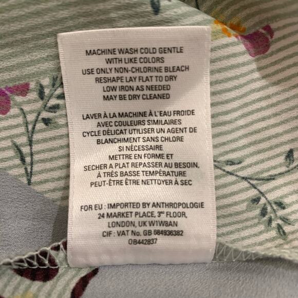 Anthropologie Little Yellow Button Peplum Tunic - Picture 8 of 8